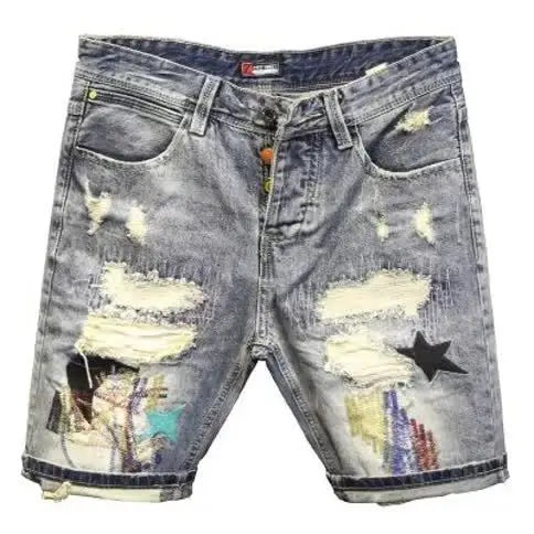 Short d'été slim en jean pour homme