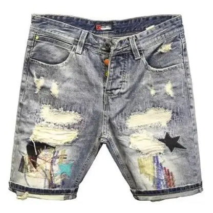 Short d'été slim en jean pour homme