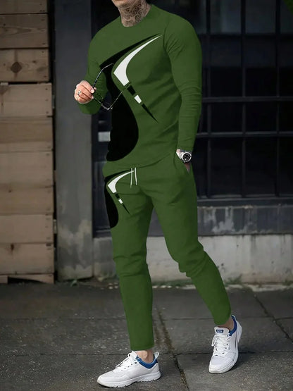 Manches longues et col rond pour homme