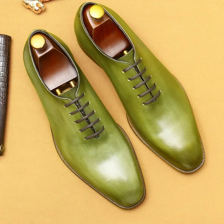 Chaussures Oxford à effet miroir pour hommes