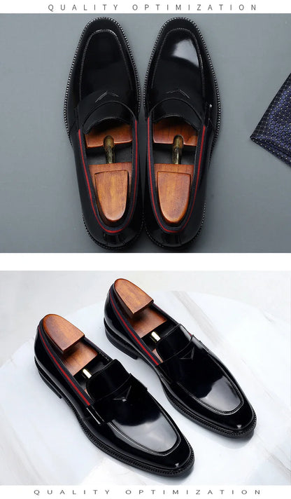 Mocassins tendance pour hommes, chaussures habillées décontractées de style britannique classique