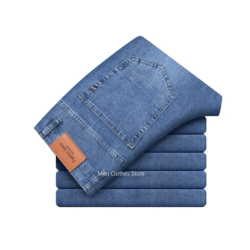 Jean en coton élastique pour homme