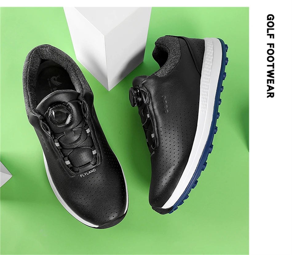 Chaussures de golf respirantes et luxueuses pour hommes
