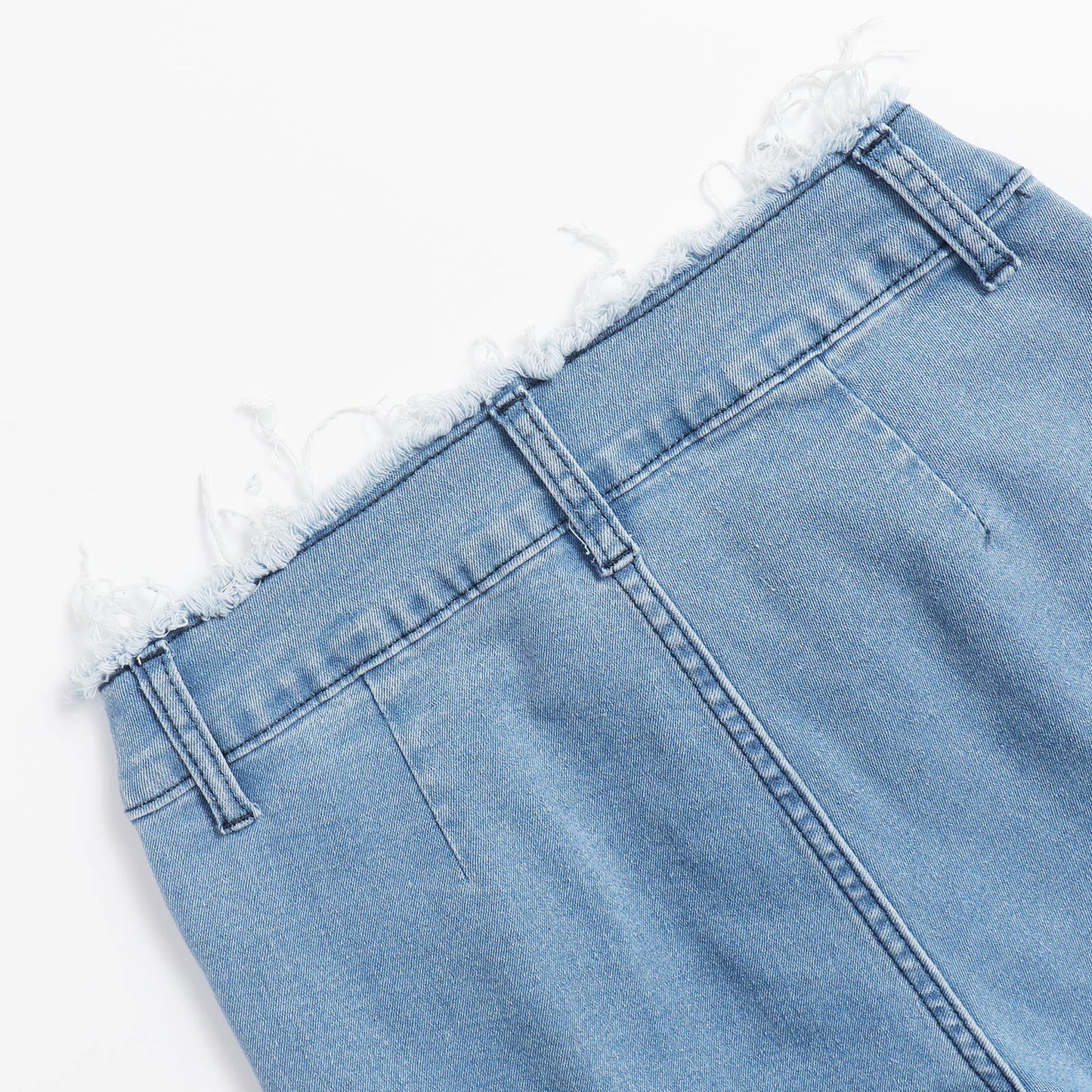 Jeans longs pour femmes, pantalon évasé en denim