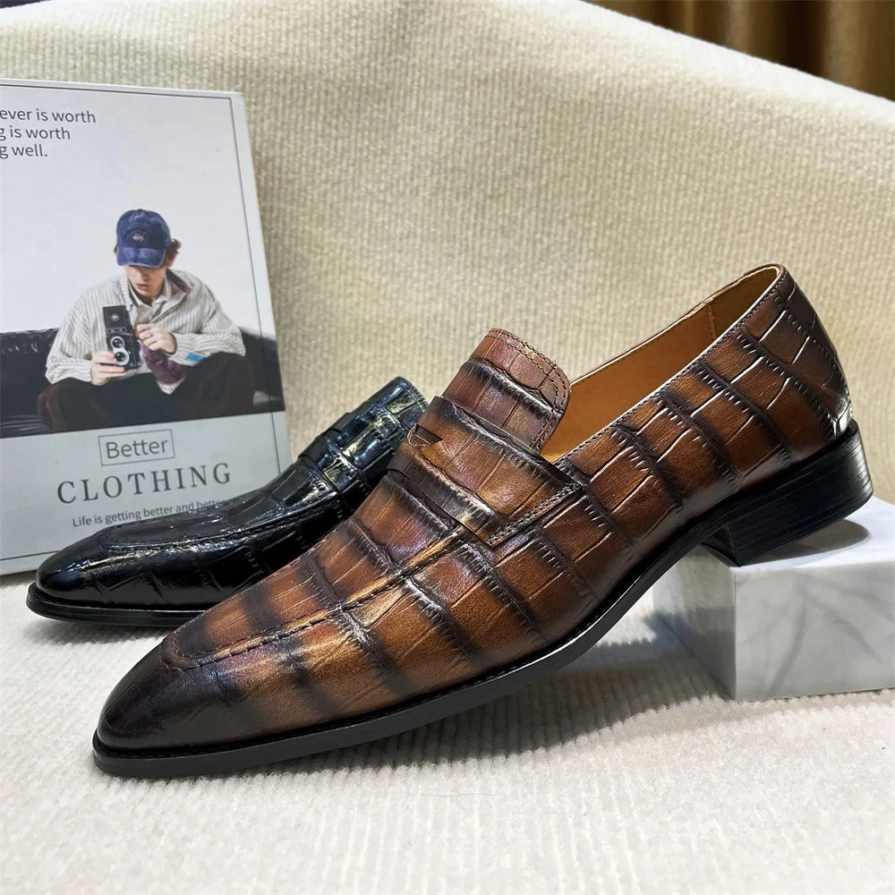 Atmungsaktive italienische Slipper für Herren