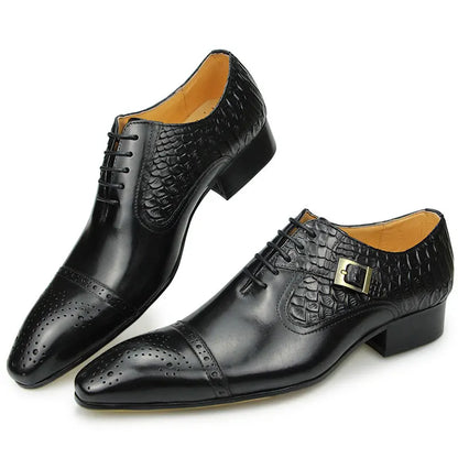 Chaussures de luxe en cuir haut de gamme pour hommes