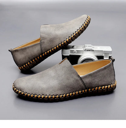 Chaussures décontractées d'extérieur, mocassins faits à la main