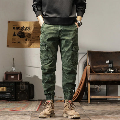 Pantalon cargo camouflage multi-poches pour homme
