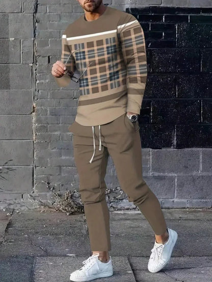 Manches longues et col rond pour homme