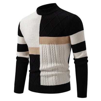 Pull en tricot décontracté et chaud pour homme