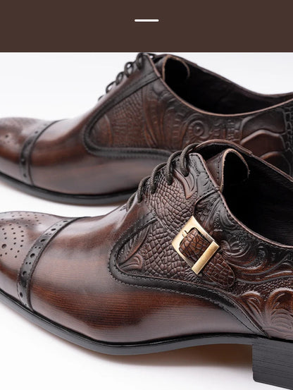 Chaussures de luxe en cuir haut de gamme pour hommes