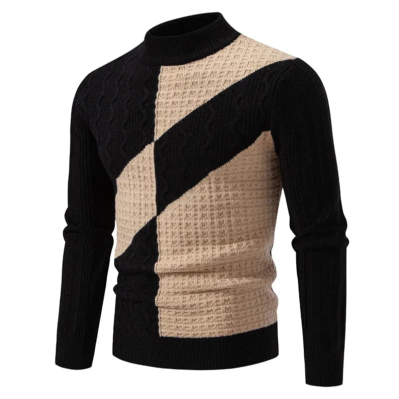 Pull en tricot décontracté et chaud pour homme