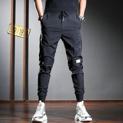 Pantalon décontracté taille élastique pour homme