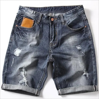 Short en jean gris pour homme