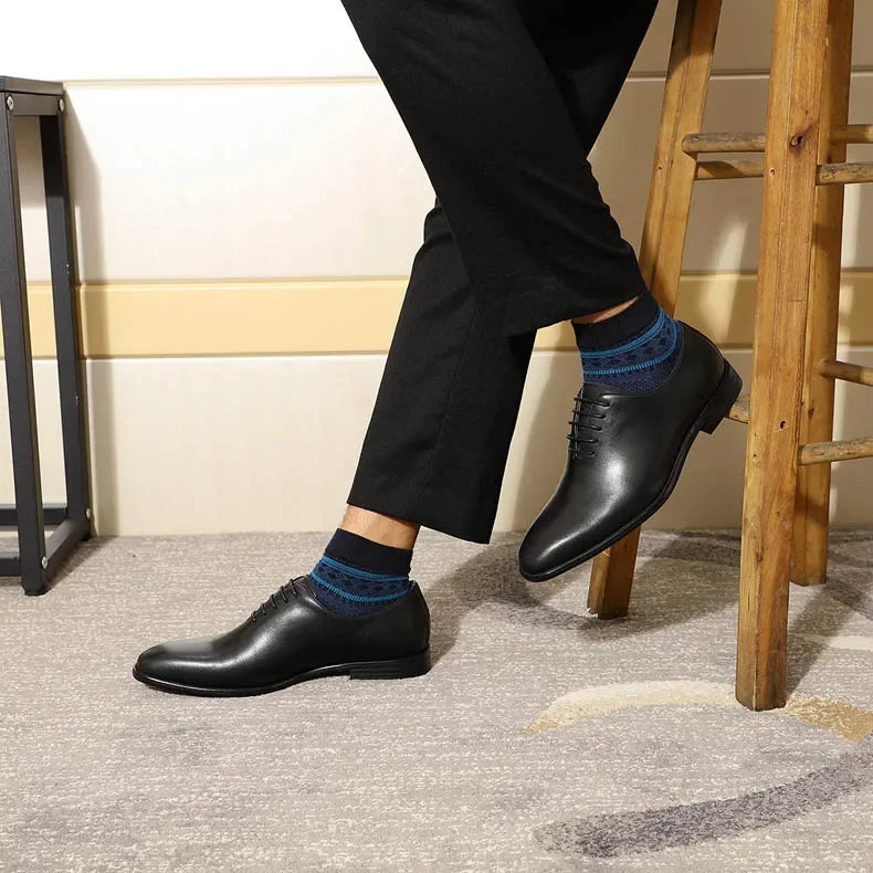 Chaussures Oxford en cuir véritable pour homme