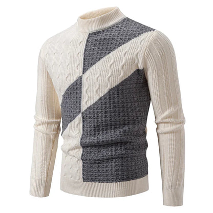 Pull en tricot décontracté et chaud pour homme