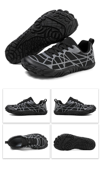 Chaussures unisexes à bout large et pieds nus, en cuir synthétique minimaliste