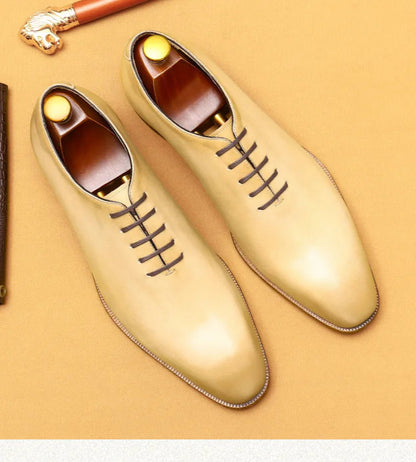 Chaussures Oxford à effet miroir pour hommes