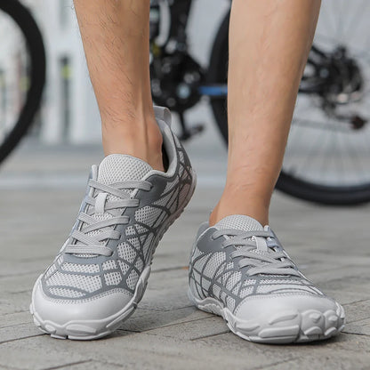 Chaussures unisexes à bout large et pieds nus, en cuir synthétique minimaliste