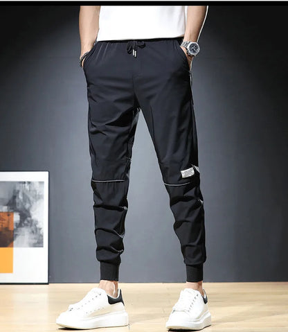 Pantalon décontracté taille élastique pour homme
